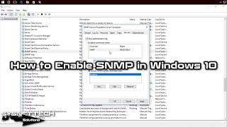 How to Enable SNMP in Windows 10  SYSNETTECHSolutions [upl. by Proudlove]