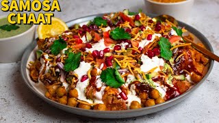 How To Make Quick And Easy Samosa Chaat RecipeSamosa Chana ChaatPakistani Street Food Samosa Chaat [upl. by Ilbert74]