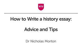 How to Write a history essay Advice and Tips [upl. by Warp]