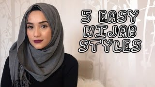 5 EASY HIJAB STYLES TUTORIAL  MILASMAMA [upl. by Legyn]