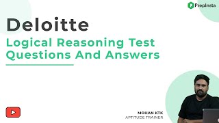 Deloitte Logical Reasoning Test Questions and Answers [upl. by Neik48]