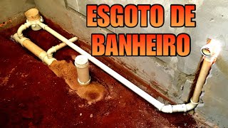 COMO FAZER O ESGOTO DO BANHEIRO [upl. by Neila]