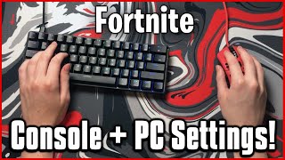 Ultimate Keyboard and Mouse Settings  Sensitivity Keybinds amp More Fortnite PCConsole [upl. by Labana]