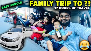 Family TRIP 👪 17 hours of Drive in Baby Arnold 💪 DAN JR VLOGS [upl. by Leahsim]