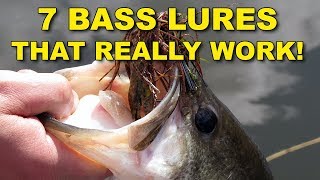 7 Best Bass Lures That Work Year Round  Bass Fishing [upl. by Aw]