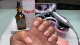 How To Remove Acrylic Nails  Soak Off Nails  Acrylic Nails Removal [upl. by Haldas]