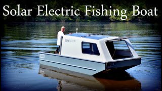 Solar Powered Electric Fishing Boat NAUTIG CarpDream 18 [upl. by Ayamahs]