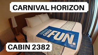 Carnival Horizon Cabin 2382 Category 7C Cove Balcony Stateroom [upl. by Neehar]