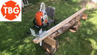 First Time New Chainsaw Mill [upl. by Mcripley332]