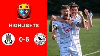 Caerleon 05 Cwmbrân Town  Gwent FA Senior cup  Quarter final highlights [upl. by Anirba]