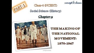 Class8  History  Chapter 9The Making of the National Movement 1870s1947Part1 [upl. by Omrellig728]