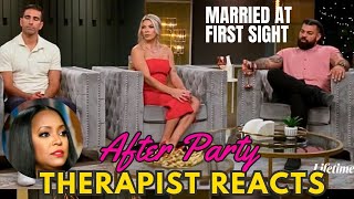 MAFS Season 18 Chicago  After Party Therapist Reacts [upl. by Aleekat]