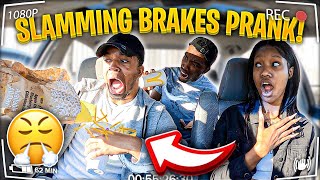 SLAMMING THE BRAKES PRANK ON BOYFRIEND [upl. by Dwayne]