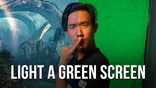 How to Light a GREEN SCREEN in 4 Minutes [upl. by Thgiwd433]