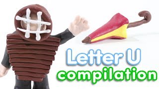 Phonics Letter U Compilation  Pocket Preschool [upl. by Yehs]