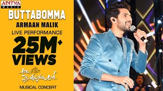 Butta Bomma Song Live Performance By Armaan Malik  AlaVaikunthapurramuloo Musical Concert [upl. by Ecnesse]