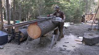 Logs to Lumber Alaskan Chainsaw Milling [upl. by Eanwahs]