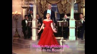 Judy Garland  I dont care English and Spanish Lyrics [upl. by Arutek]